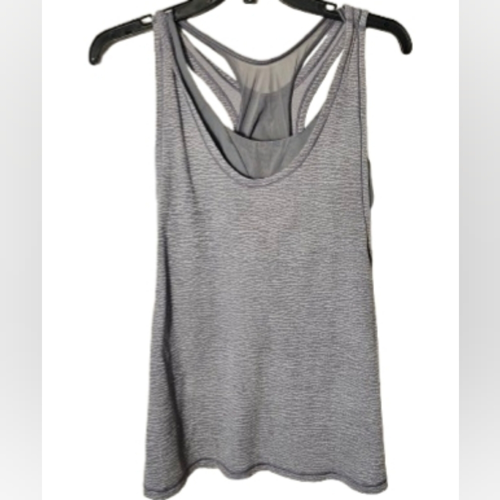 Lululemon Gray Women's Tank Top with Built In Sports Bra Size 12